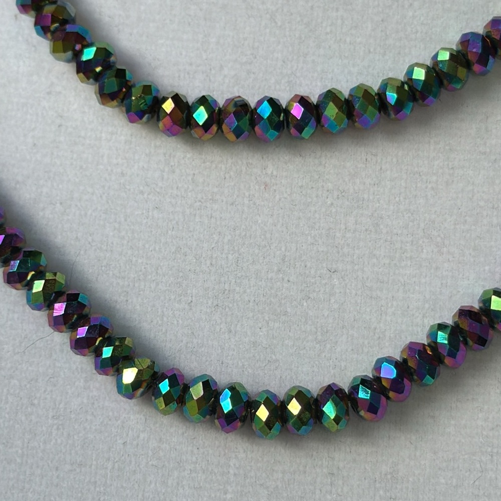 Iridescent Beaded Necklace